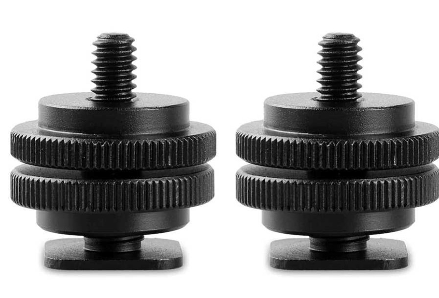 SmallRig Gimbals & Stabilisers | Smallrig Cold Shoe Adapter With 3/8" To 1/4" Thread (2Pcs Pack) - 1631