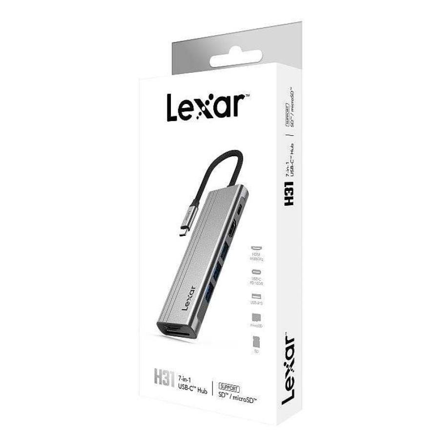 Lexar Readers & Adaptors | Lexar H31 7-In-1 Usb-C Hub