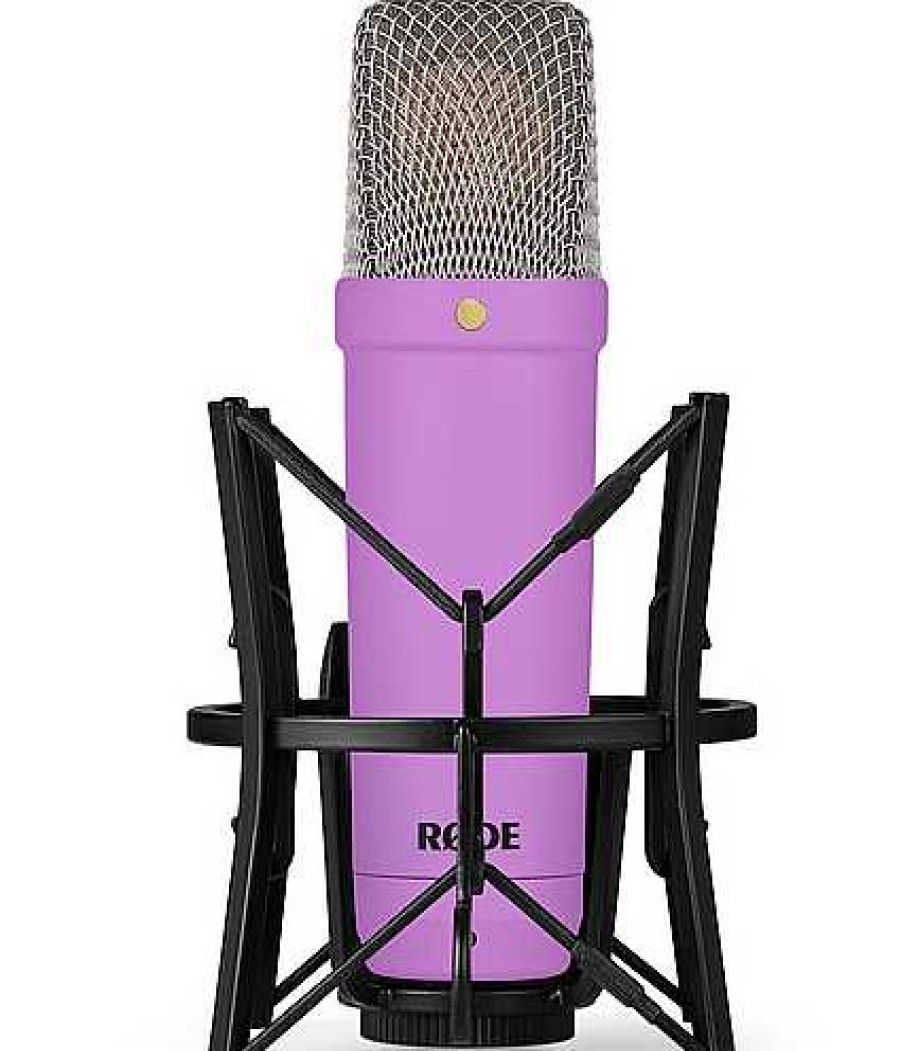 Rode All Microphones | Nt1 Signature Purple Large-Diaphragm Cardioid Conde Nser Mic With Hf6 1