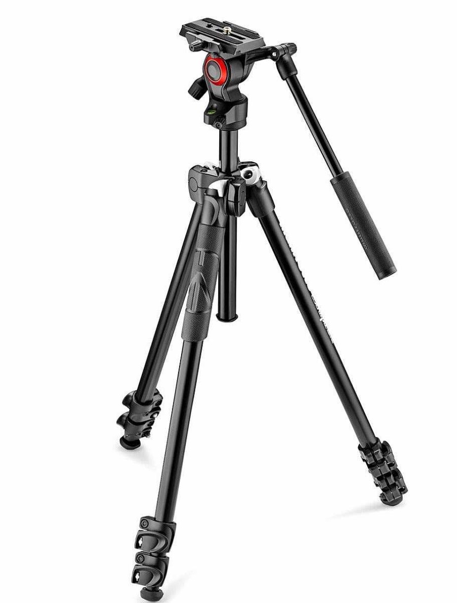 Manfrotto Tripods | Manfrotto Mk290Lta3-V 3 Section - Tripod Kit With Fluid Video Head