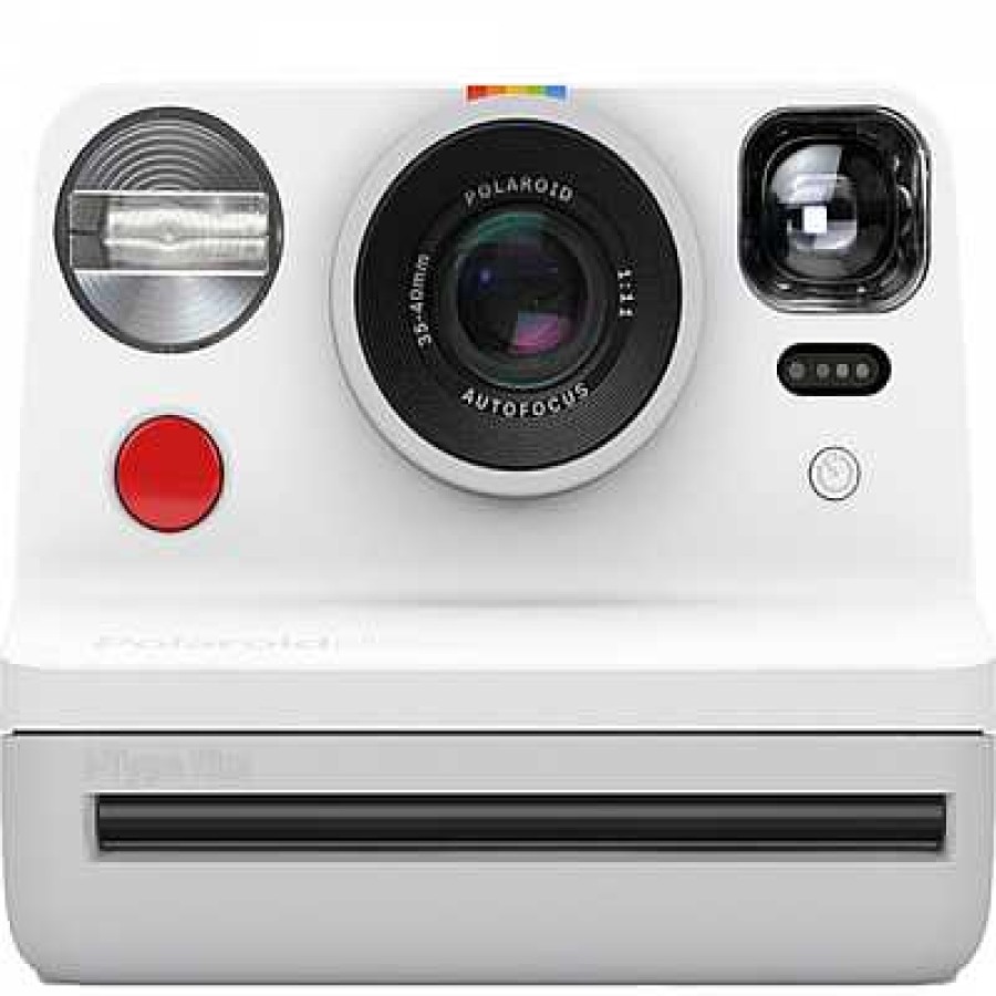 Polaroid Polaroid | Polaroid Now - White I-Type Instant Camera W/Bonus Film (8 Exposures)