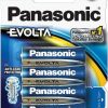 Panasonic Batteries | Panasonic Evolta Aa 4 Pack Alkaline Battery