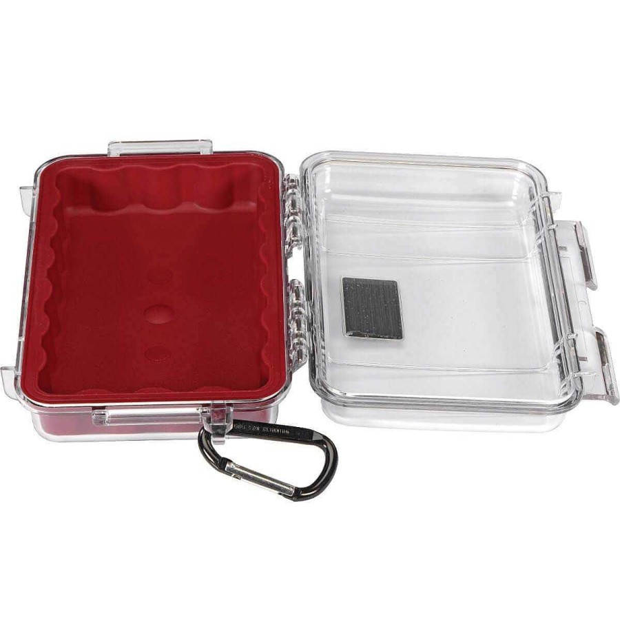 Pelican Hard Cases | Pelican 1040 Micro Clear Case - Red With Red Liner